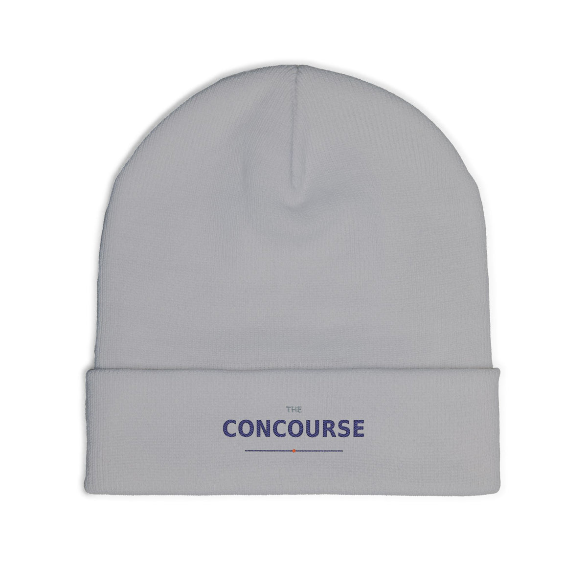Concourse Embroidered Knit Beanie — Minimal Logo Cuffed Winter Hat