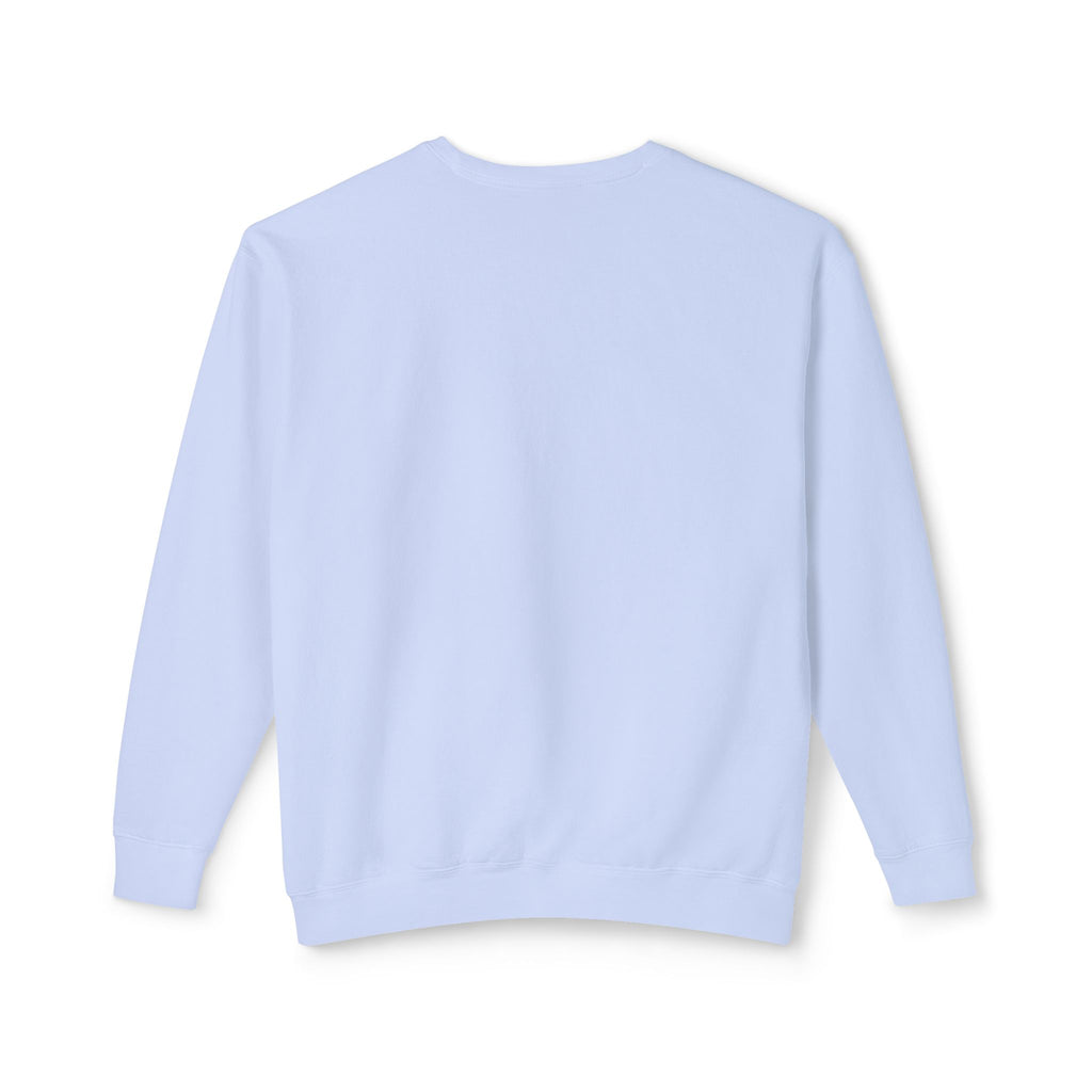 Cozy Peach Crewneck Sweatshirt with Cute Coffee Microprint