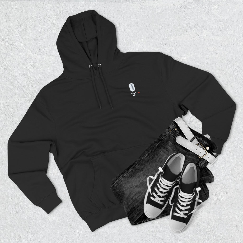 Concourse Minimal Logo Hoodie — Three-Panel Fleece Comfort