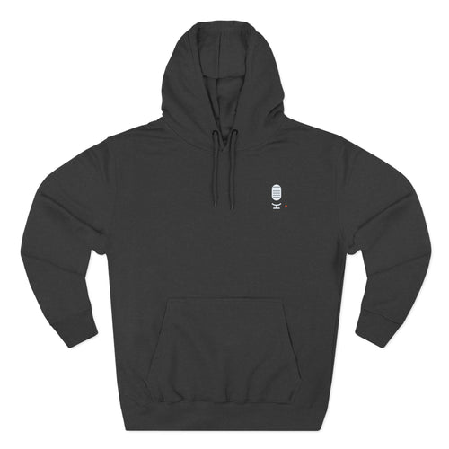 Concourse Minimal Logo Hoodie — Three-Panel Fleece Comfort