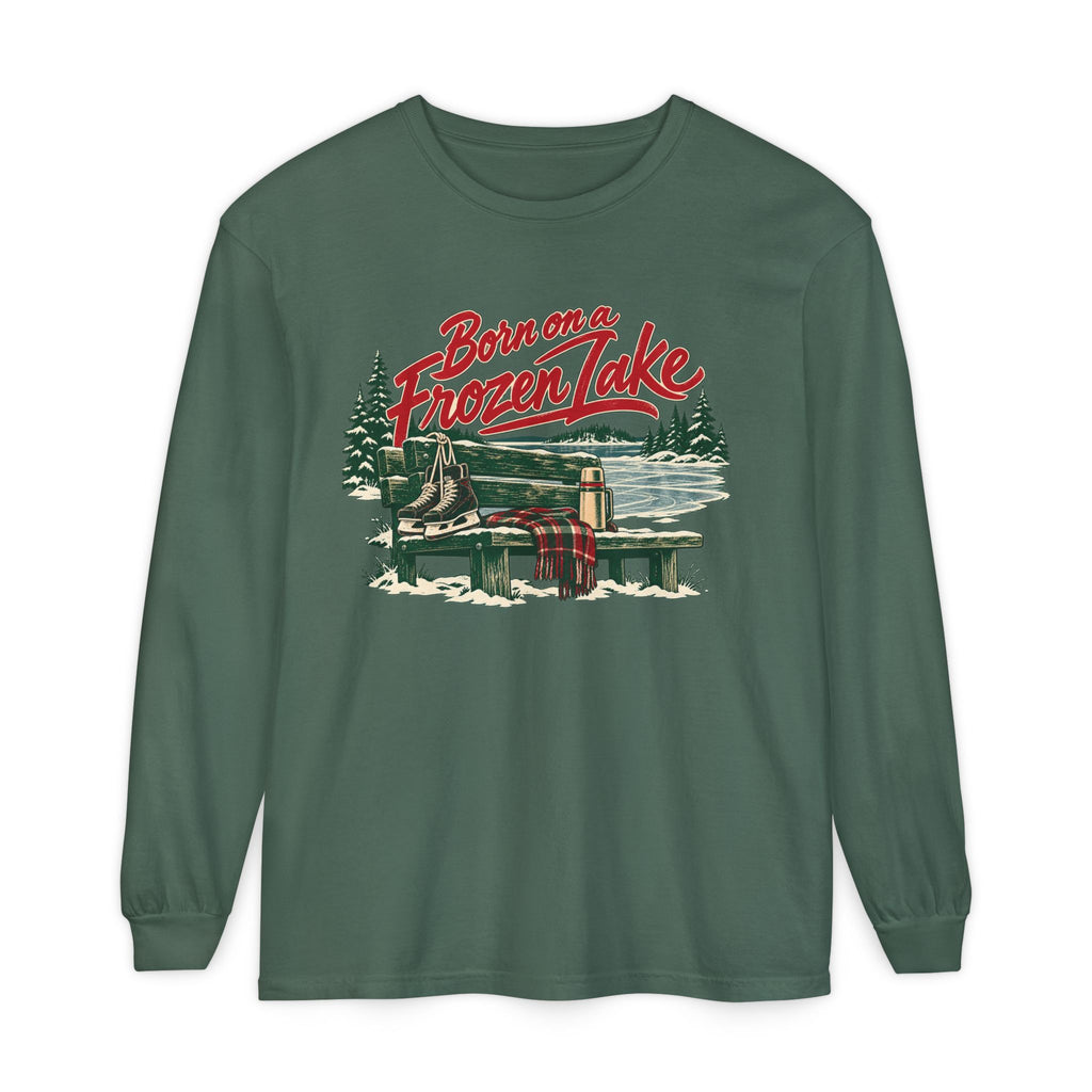 Minnesota  Born on a Frozen Lake Long Sleeve Tee