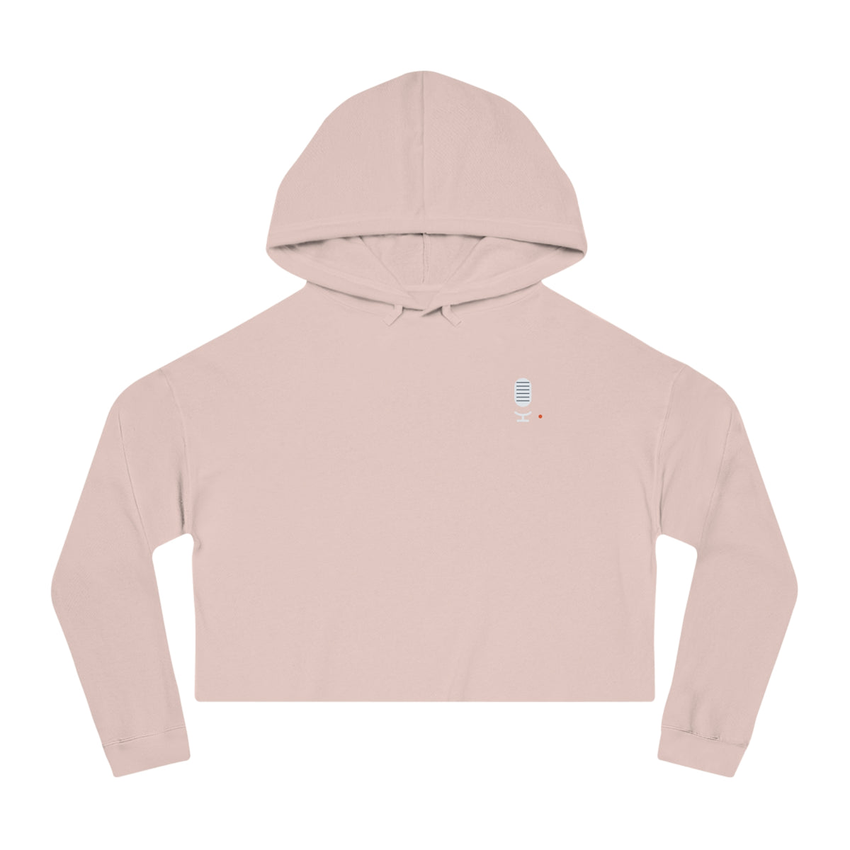 Cropped Hoodie — “The Concourse” Minimalist Logo Women’s Cropped Hooded Sweatshirt