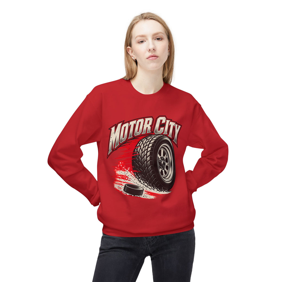 Detroit Motor City Racing Crewneck Sweatshirt