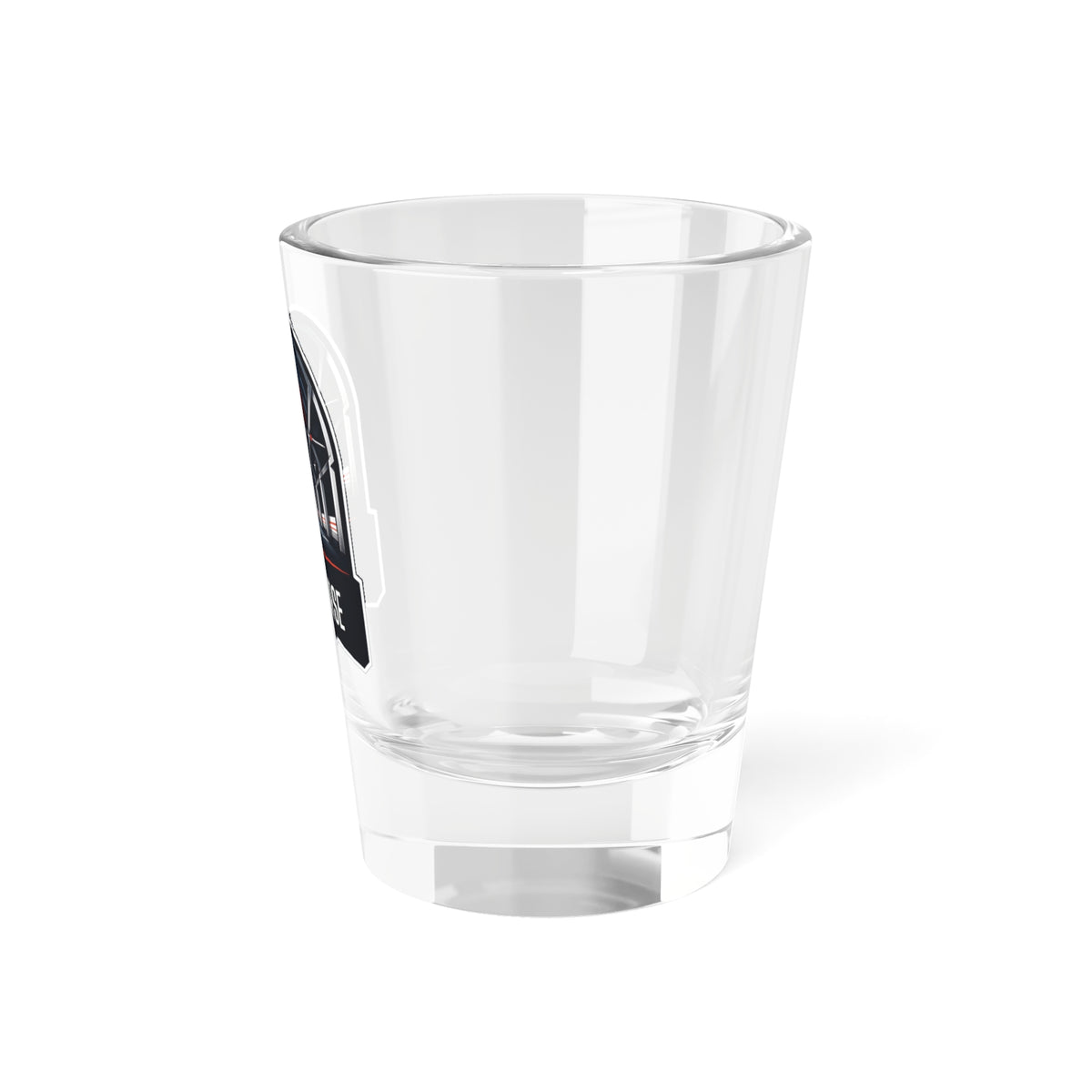 Concourse Microphone Logo Shot Glass — 1.5 oz Branded Shooter
