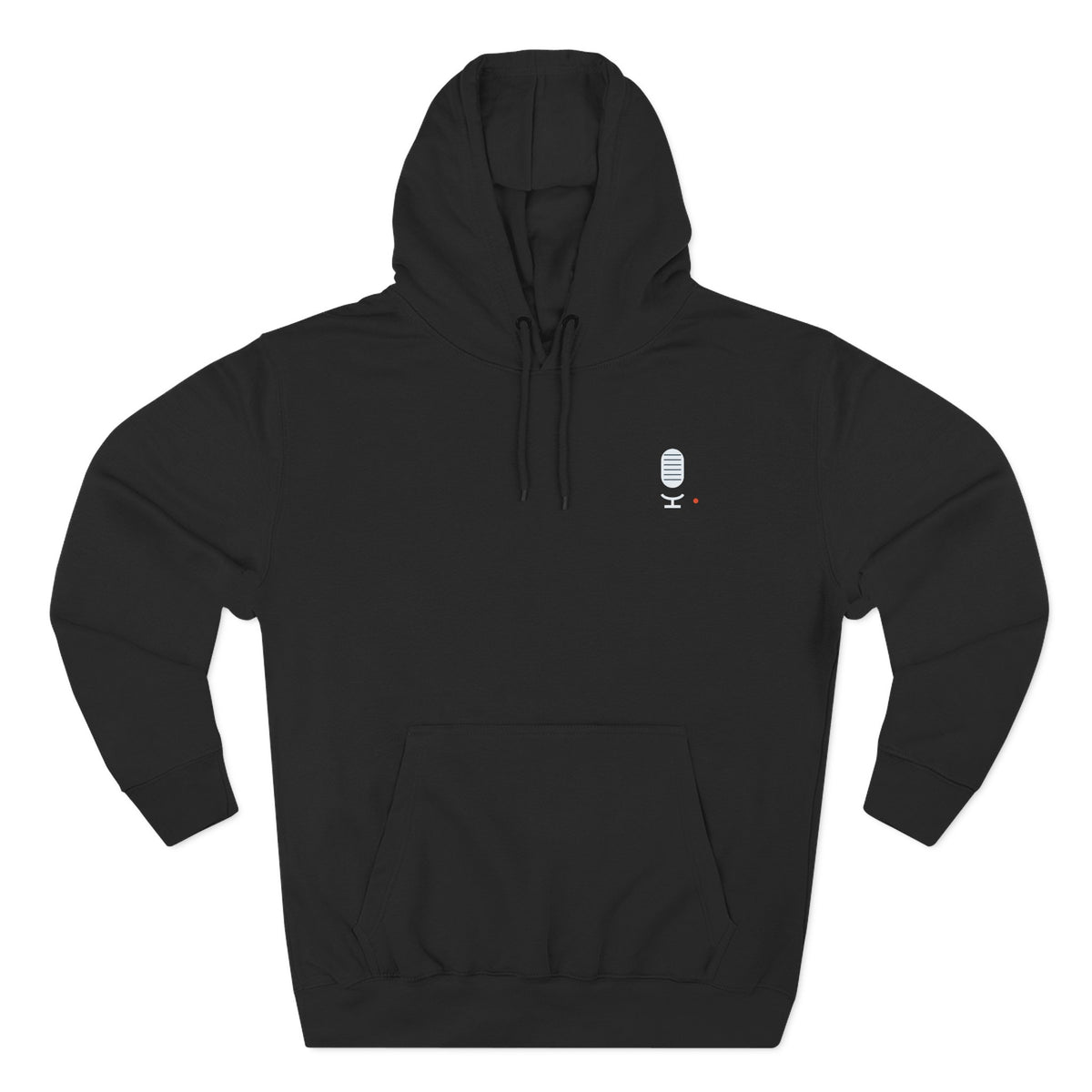 Concourse Minimal Logo Hoodie — Three-Panel Fleece Comfort