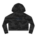 Cropped Hoodie — “The Concourse” Minimalist Logo Women’s Cropped Hooded Sweatshirt