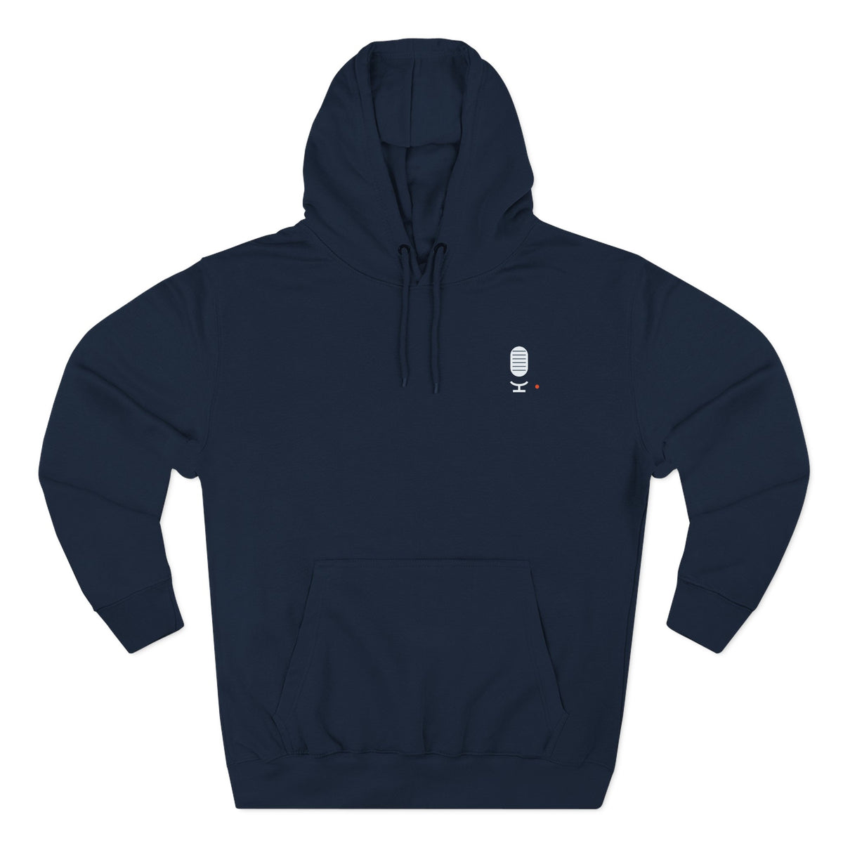 Concourse Minimal Logo Hoodie — Three-Panel Fleece Comfort