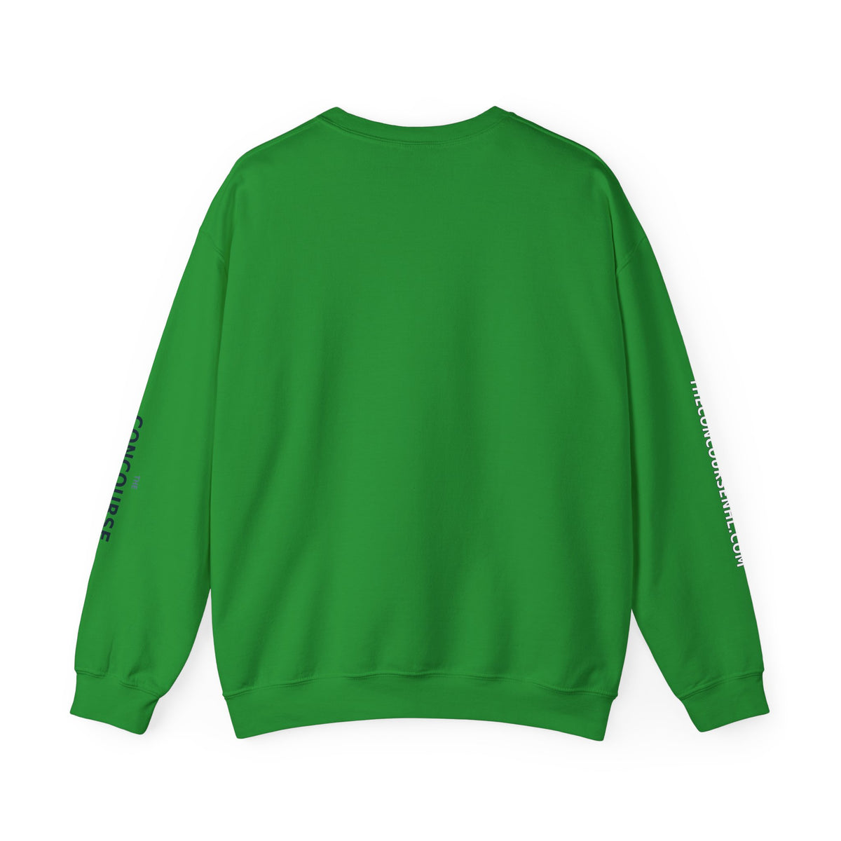 Crewneck Sweatshirt — Minimal Microphone Logo Orange Pullover