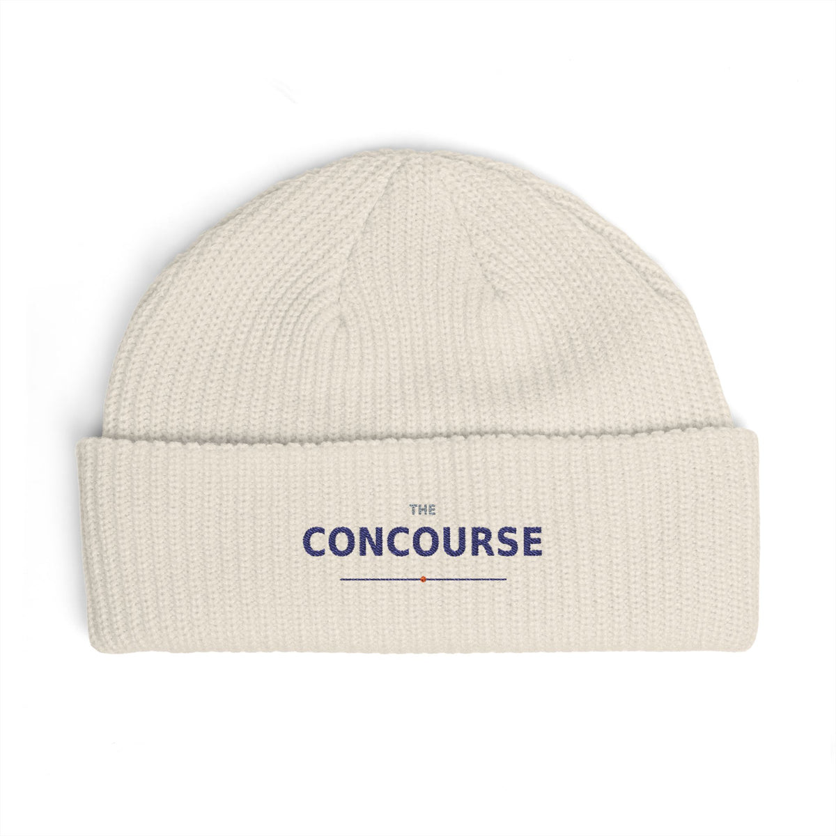 Concourse Cuff Beanie – Minimal Logo Knit Hat