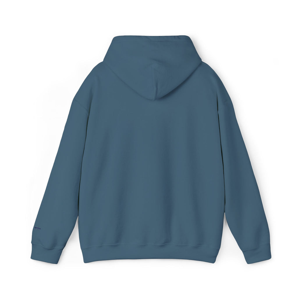 Minimal Daisy Hoodie — Tiny Floral Chest Print, Casual Cozy Pullover