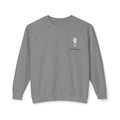 Cozy Peach Crewneck Sweatshirt with Cute Coffee Microprint