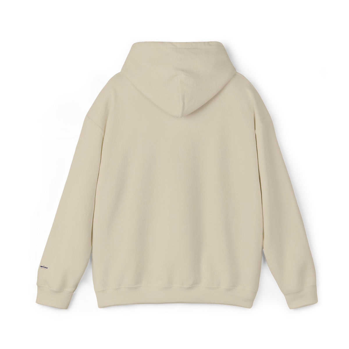Minimal Daisy Hoodie — Tiny Floral Chest Print, Casual Cozy Pullover