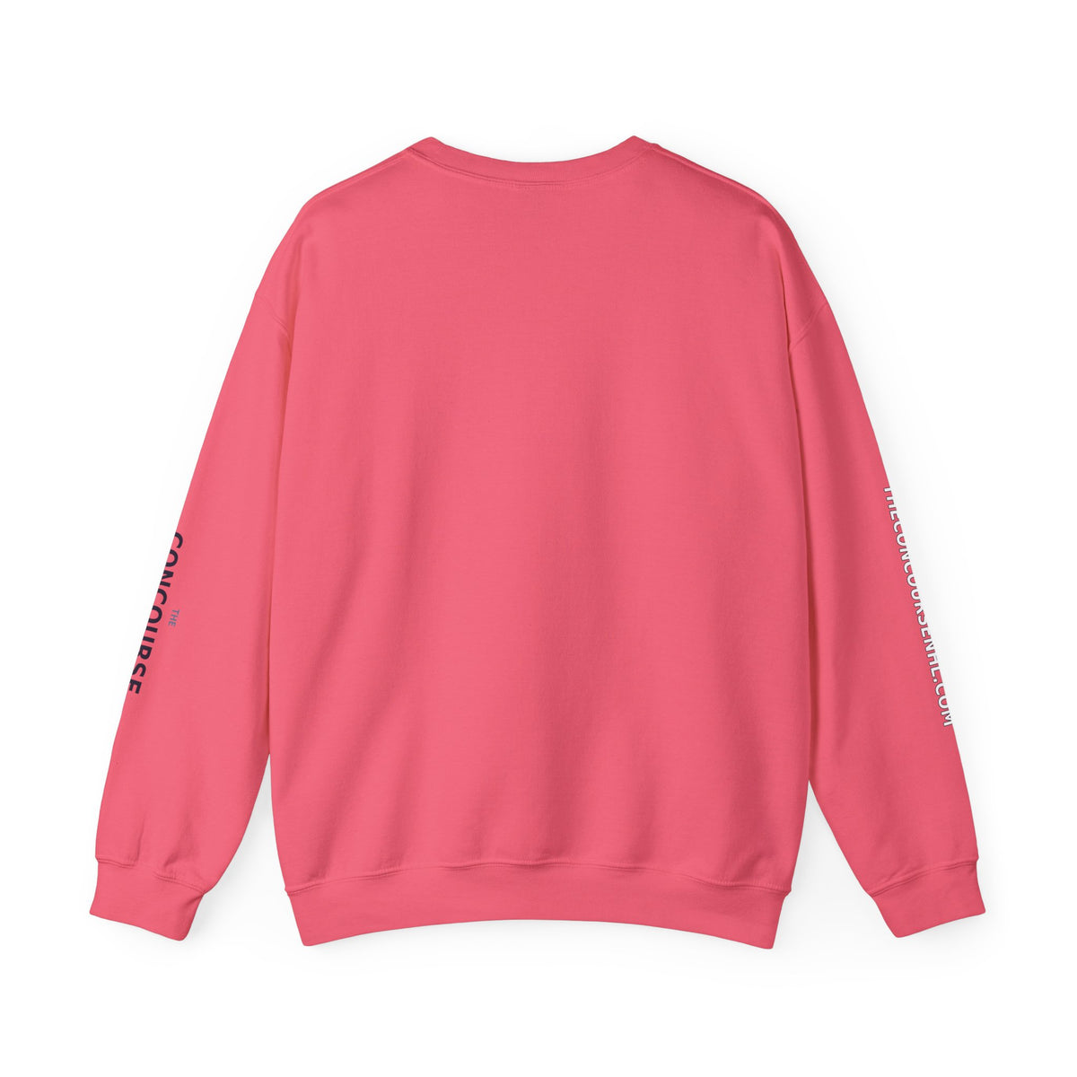 Crewneck Sweatshirt — Minimal Microphone Logo Orange Pullover
