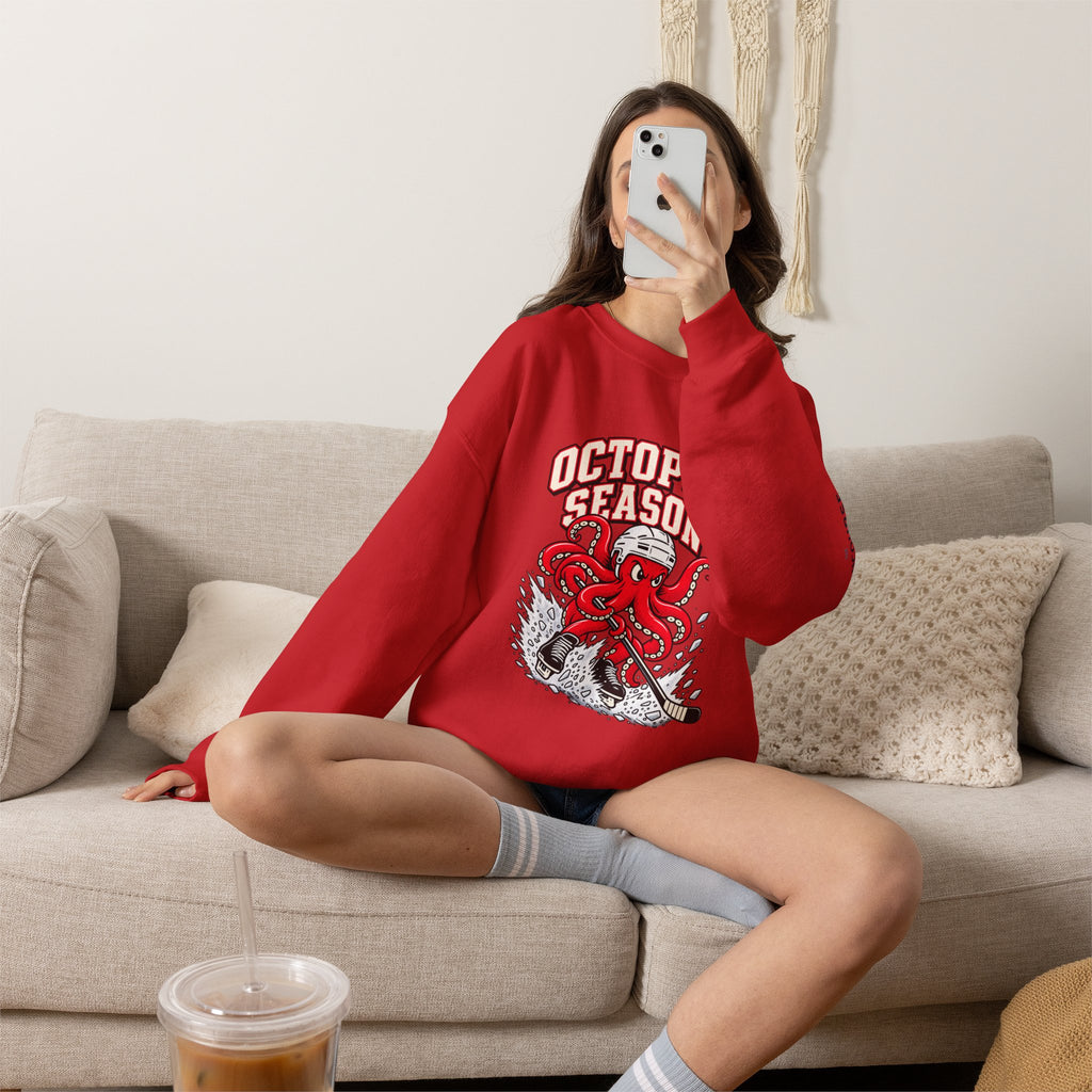 Detroit Octopus Season Crewneck Sweatshirt