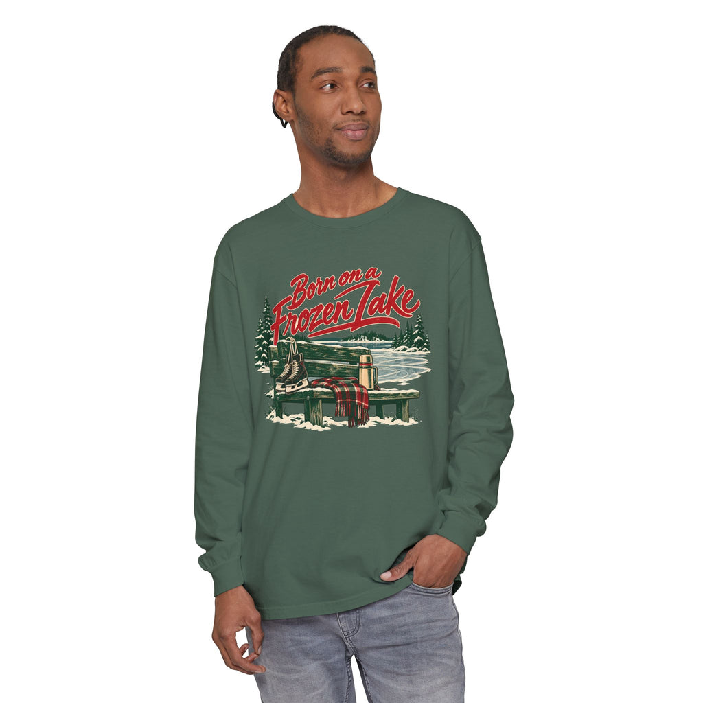 Minnesota  Born on a Frozen Lake Long Sleeve Tee