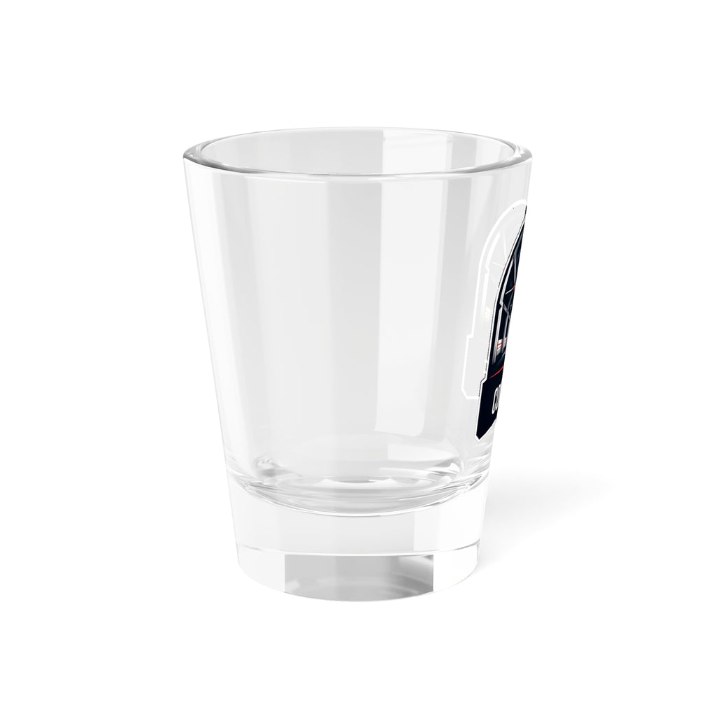Concourse Microphone Logo Shot Glass — 1.5 oz Branded Shooter