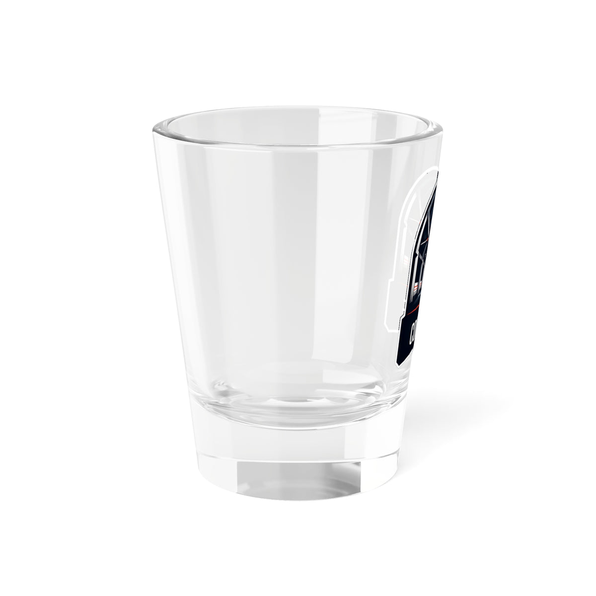 Concourse Microphone Logo Shot Glass — 1.5 oz Branded Shooter