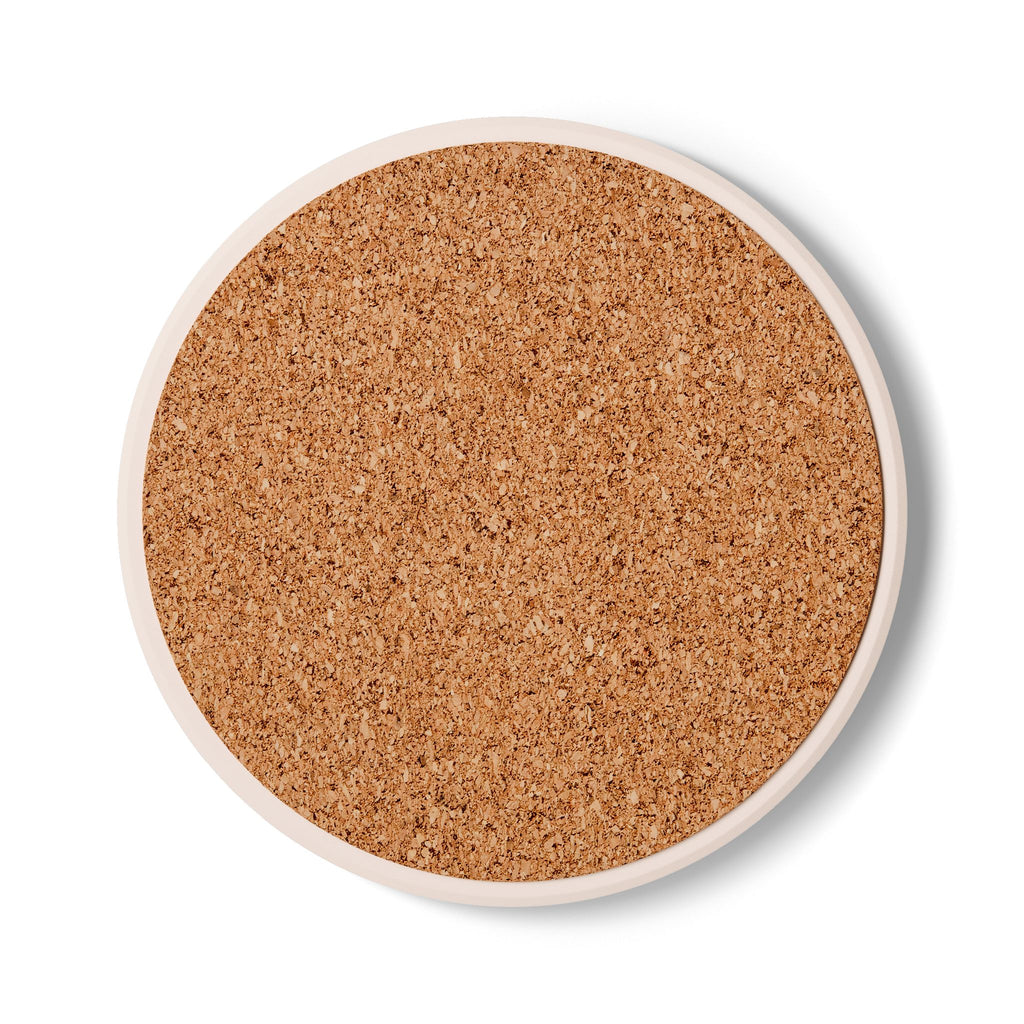 Ceramic Coaster — "Coasters. Not Pucks. Stop Shooting Them." Novelty Barware Gift