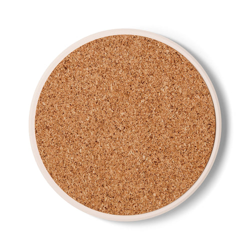Ceramic Coaster — "Coasters. Not Pucks. Stop Shooting Them." Novelty Barware Gift