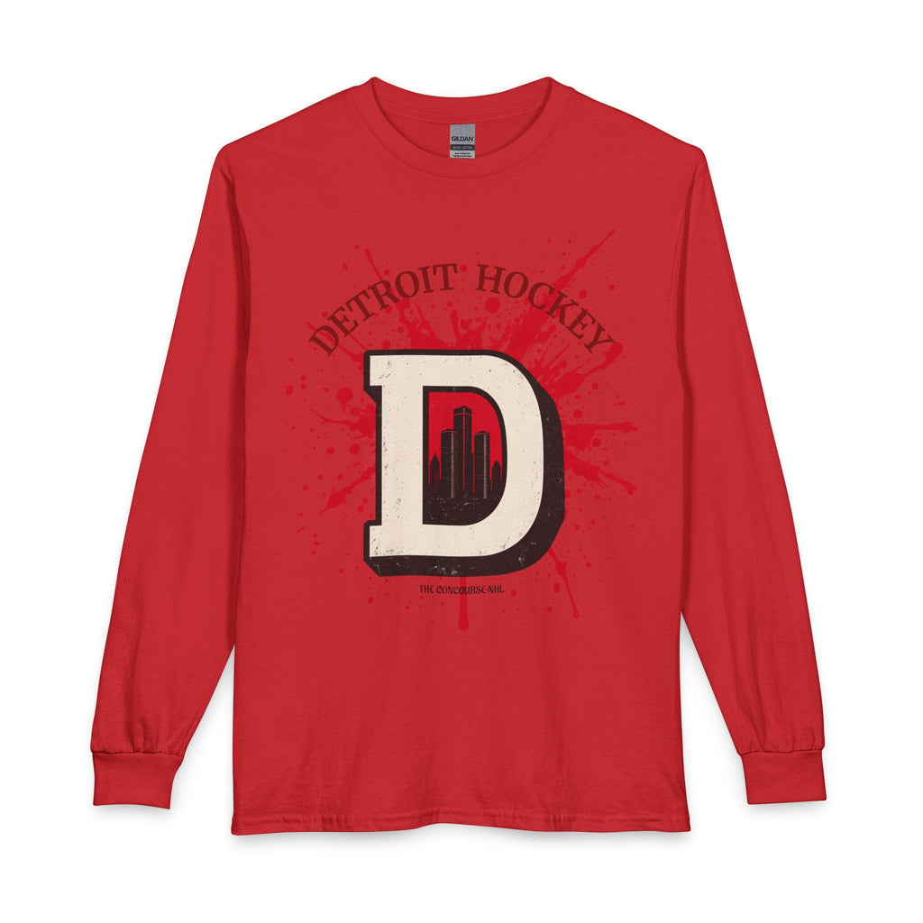 Detroit Hockey Long Sleeve T-Shirt
