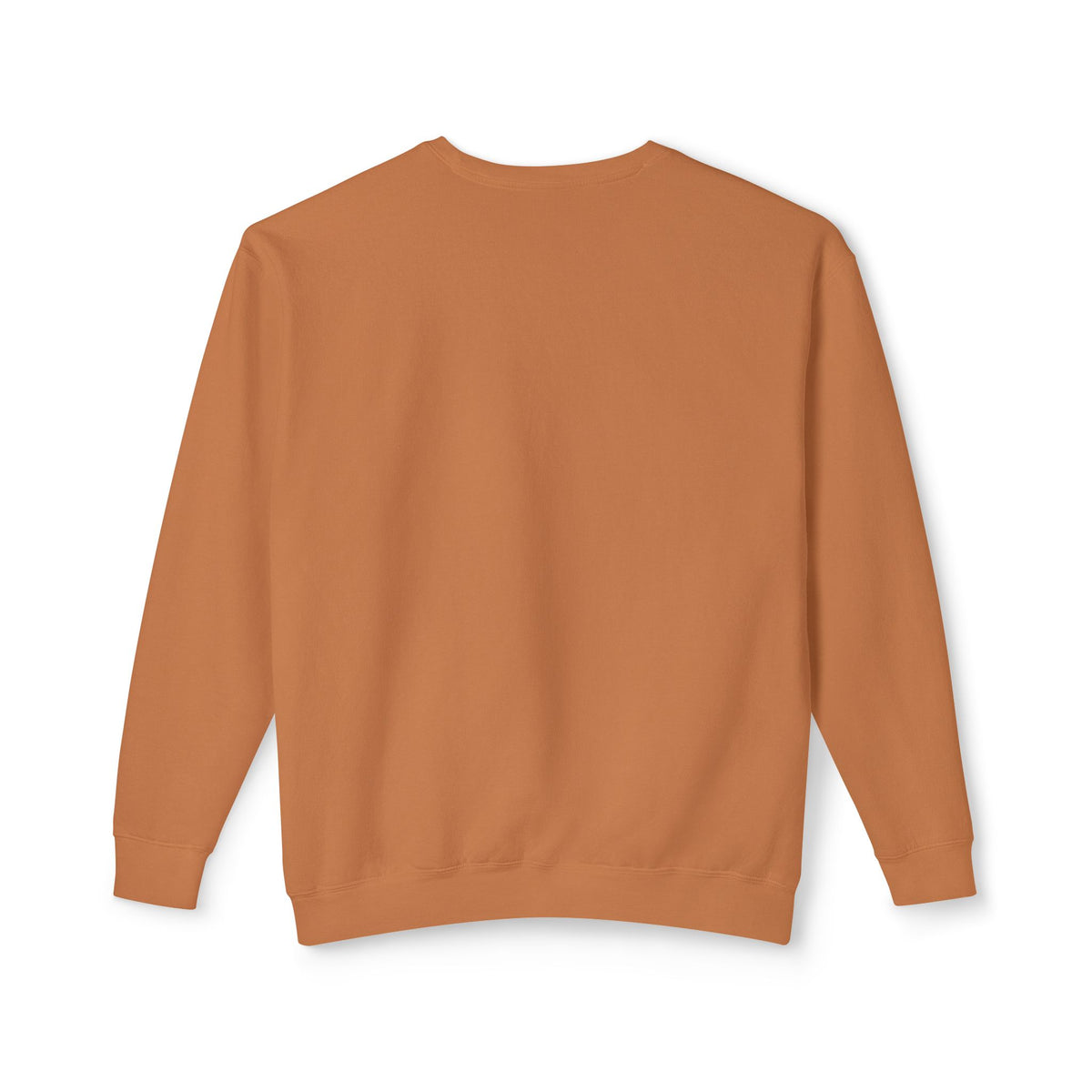 Cozy Peach Crewneck Sweatshirt with Cute Coffee Microprint