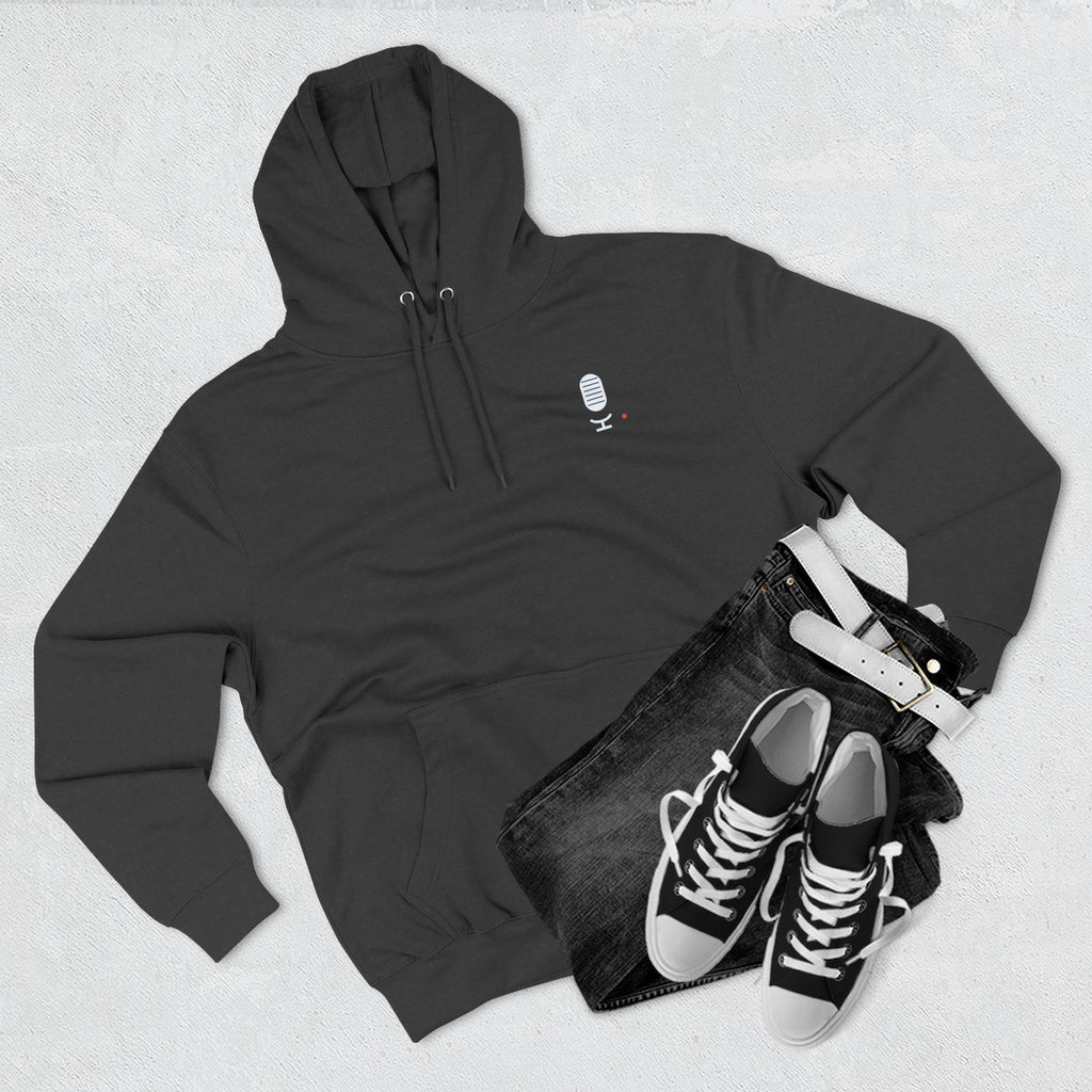 Concourse Minimal Logo Hoodie — Three-Panel Fleece Comfort