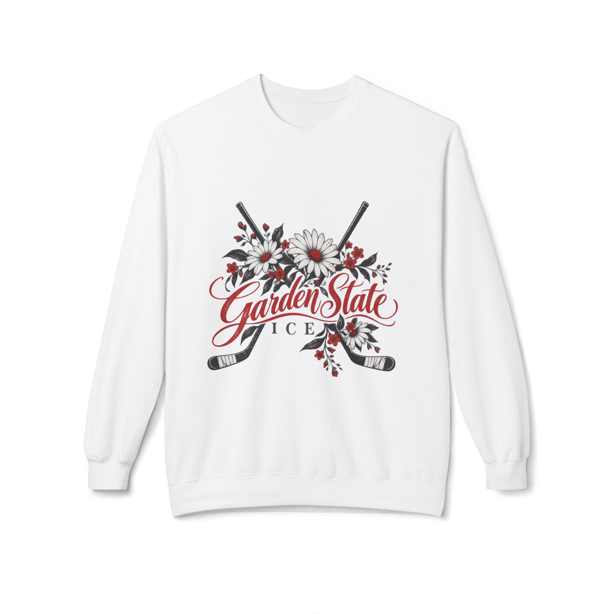 New Jersey Garden State Hockey Floral Crewneck Sweatshirt