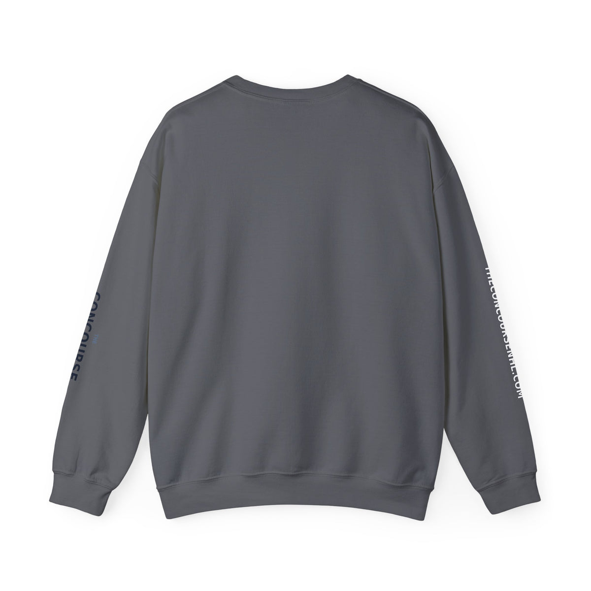 Crewneck Sweatshirt — Minimal Microphone Logo Orange Pullover