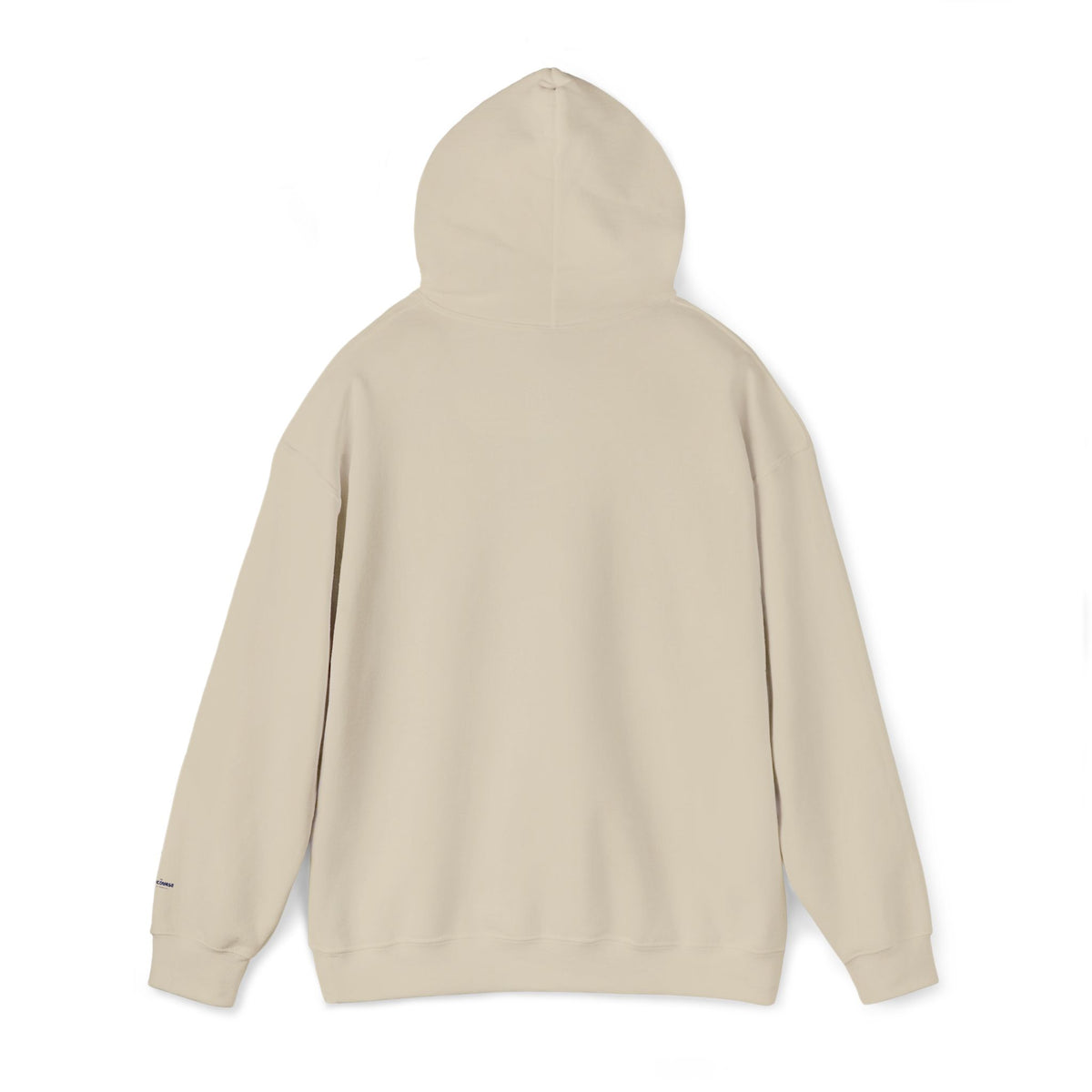 Minimal Daisy Hoodie — Tiny Floral Chest Print, Casual Cozy Pullover