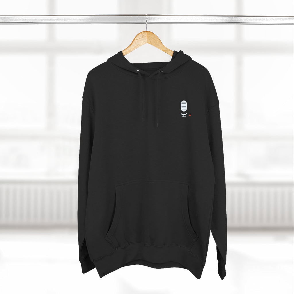 Concourse Minimal Logo Hoodie — Three-Panel Fleece Comfort