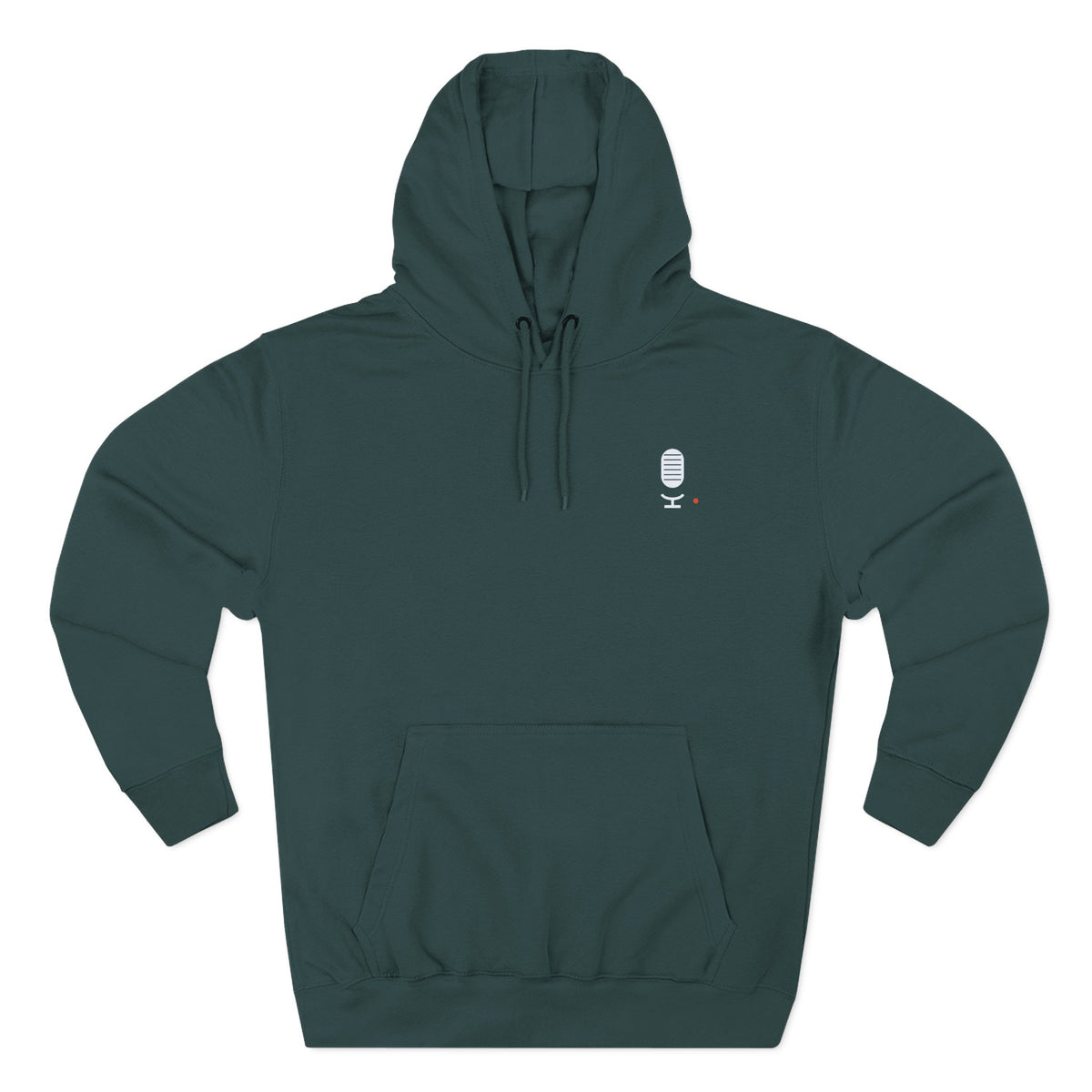 Concourse Minimal Logo Hoodie — Three-Panel Fleece Comfort