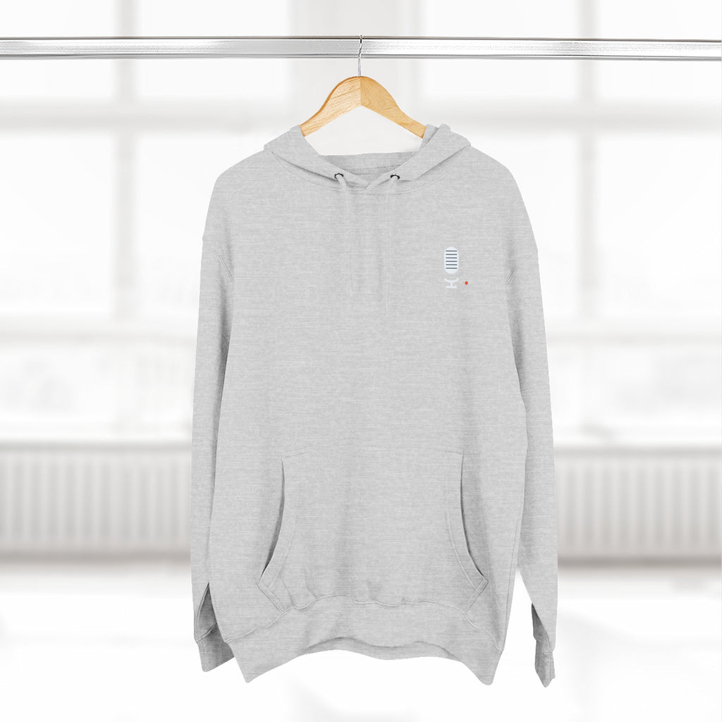 Concourse Minimal Logo Hoodie — Three-Panel Fleece Comfort