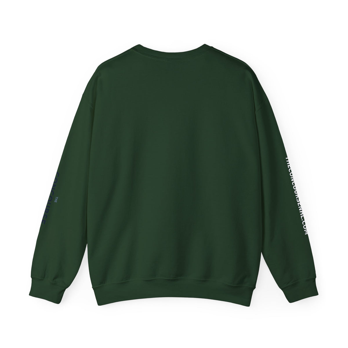 Crewneck Sweatshirt — Minimal Microphone Logo Orange Pullover