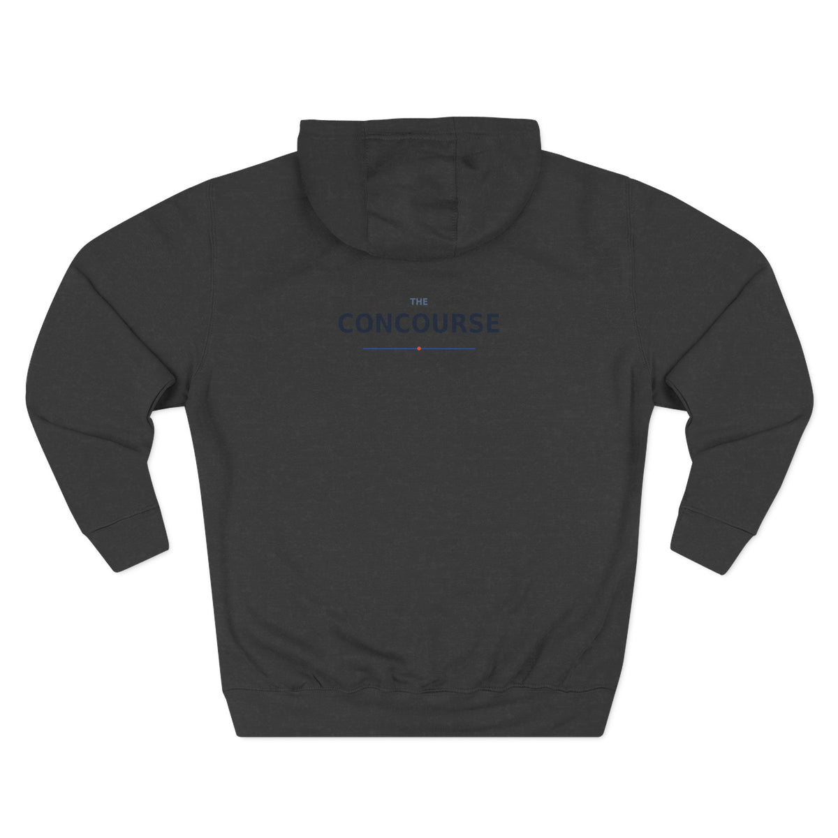 Concourse Minimal Logo Hoodie — Three-Panel Fleece Comfort
