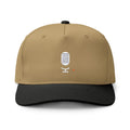 Embroidered Microphone Two-Tone Cap — Retro Radio Host Hat