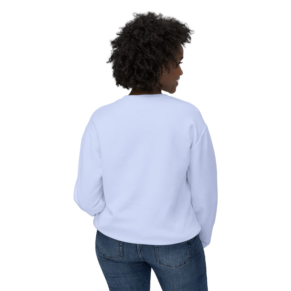 Cozy Peach Crewneck Sweatshirt with Cute Coffee Microprint